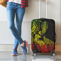 Aotearoa Moko Tribal Tattoo Luggage Cover New Zealand Maori Penguin and Fantail Reggae Style LT03 - Polynesian Pride