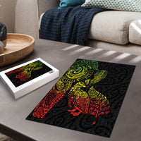 Aotearoa Moko Tribal Tattoo Puzzle New Zealand Maori Penguin and Fantail Reggae Style LT03 - Polynesian Pride