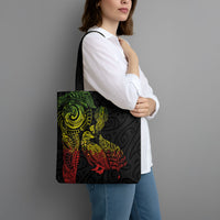 Aotearoa Moko Tribal Tattoo Tote Bag New Zealand Maori Penguin and Fantail Reggae Style LT03 - Polynesian Pride
