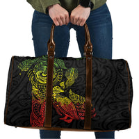 Aotearoa Moko Tribal Tattoo Travel Bag New Zealand Maori Penguin and Fantail Reggae Style LT03 Multicolor - Polynesian Pride