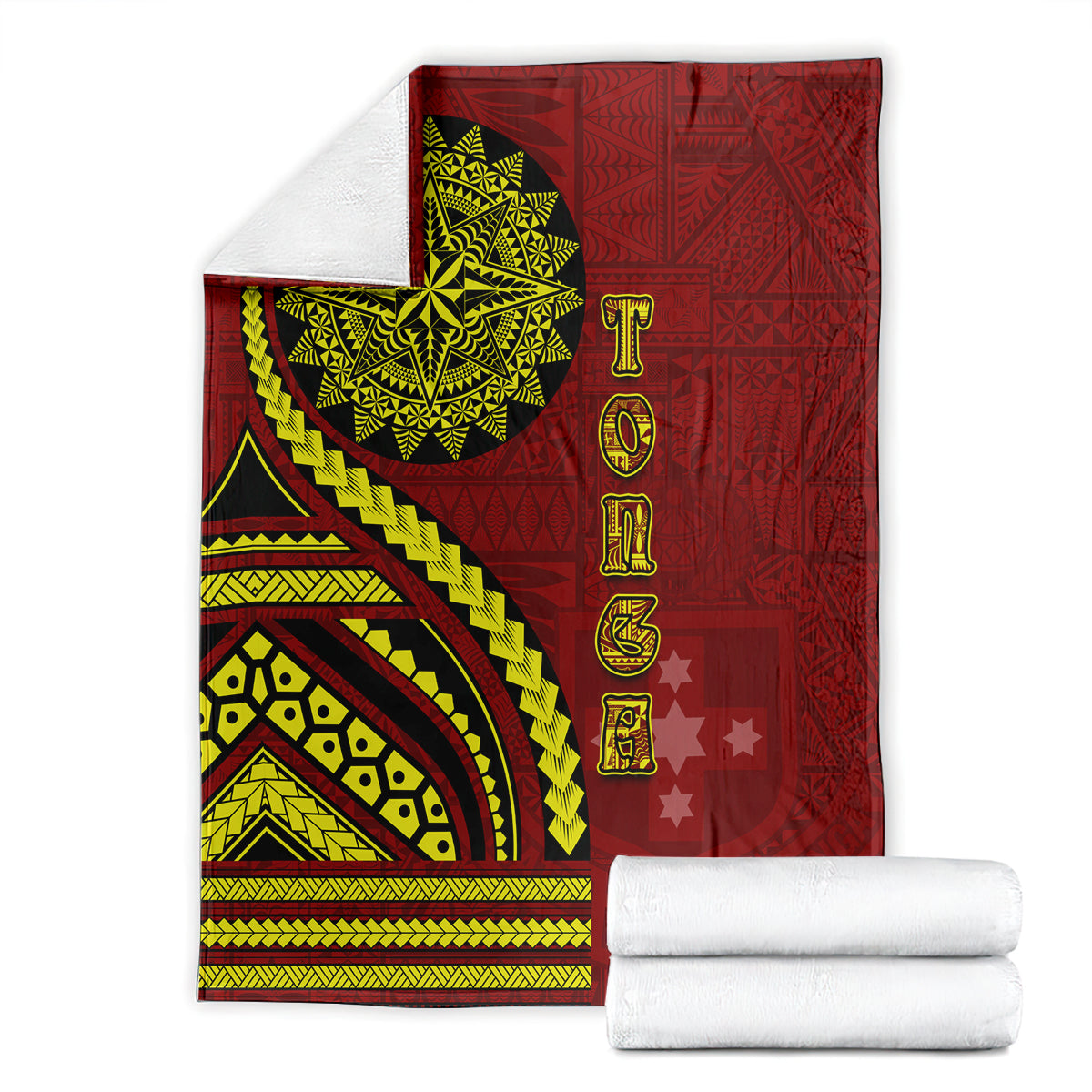 Kolisi Tonga Atele Blanket Ngatu and Polynesian Pattern