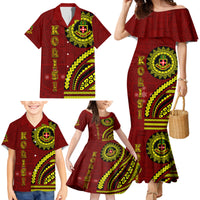 Kolisi Tonga Atele Family Matching Mermaid Dress and Hawaiian Shirt Ngatu and Polynesian Pattern LT03 - Polynesian Pride