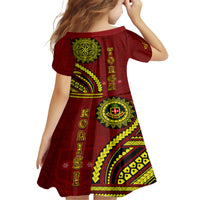 Kolisi Tonga Atele Family Matching Short Sleeve Bodycon Dress and Hawaiian Shirt Ngatu and Polynesian Pattern LT03 - Polynesian Pride
