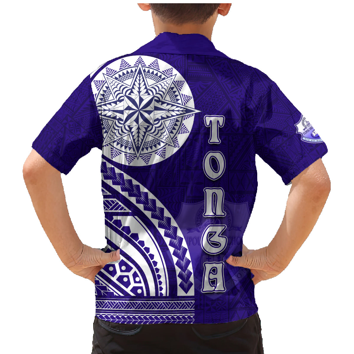 Tupou College Toloa Family Matching Mermaid Dress and Hawaiian Shirt Ngatu and Polynesian Pattern LT03 - Polynesian Pride