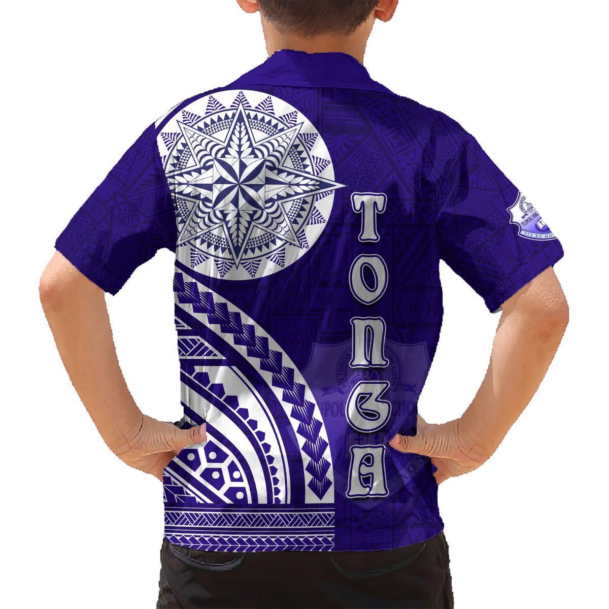 Tupou College Toloa Hawaiian Shirt Ngatu and Polynesian Pattern