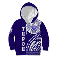 Tupou College Toloa Kid Hoodie Ngatu and Polynesian Pattern