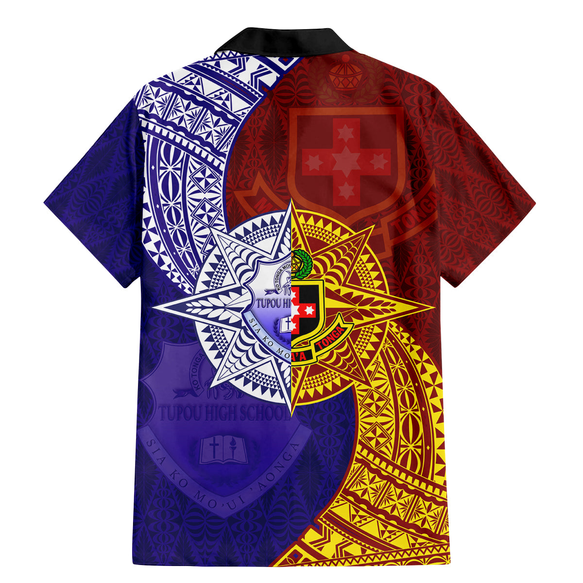 Kolisi Tonga Atele and Tupou College Toloa Family Matching Mermaid Dress and Hawaiian Shirt Ngatu and Polynesian Spiral Pattern LT03 - Polynesian Pride