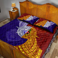 Kolisi Tonga Atele and Tupou College Toloa Quilt Bed Set Ngatu and Polynesian Spiral Pattern LT03 - Polynesian Pride