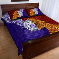Kolisi Tonga Atele and Tupou College Toloa Quilt Bed Set Ngatu and Polynesian Spiral Pattern LT03 - Polynesian Pride
