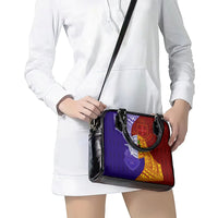 Kolisi Tonga Atele and Tupou College Toloa Shoulder Handbag Ngatu and Polynesian Spiral Pattern