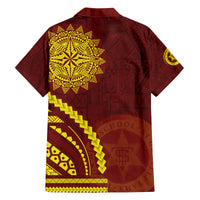 Tonga High School Family Matching Long Sleeve Bodycon Dress and Hawaiian Shirt Ngatu and Polynesian Pattern LT03 - Polynesian Pride