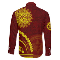 Tonga High School Family Matching Long Sleeve Bodycon Dress and Hawaiian Shirt Ngatu and Polynesian Pattern LT03 - Polynesian Pride