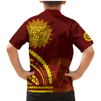 Tonga High School Family Matching Mermaid Dress and Hawaiian Shirt Ngatu and Polynesian Pattern LT03 - Polynesian Pride