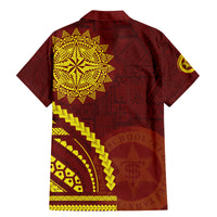 Tonga High School Family Matching Mermaid Dress and Hawaiian Shirt Ngatu and Polynesian Pattern LT03 - Polynesian Pride