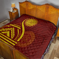 Tonga High School Quilt Ngatu and Polynesian Pattern