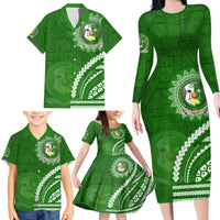 Liahona High School Family Matching Long Sleeve Bodycon Dress and Hawaiian Shirt Ngatu and Polynesian Pattern LT03 - Polynesian Pride