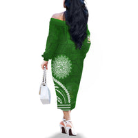 Liahona High School Family Matching Off The Shoulder Long Sleeve Dress and Hawaiian Shirt Ngatu and Polynesian Pattern LT03 - Polynesian Pride