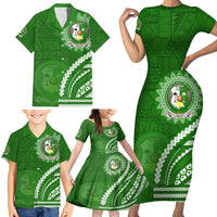 Liahona High School Family Matching Short Sleeve Bodycon Dress and Hawaiian Shirt Ngatu and Polynesian Pattern LT03 - Polynesian Pride