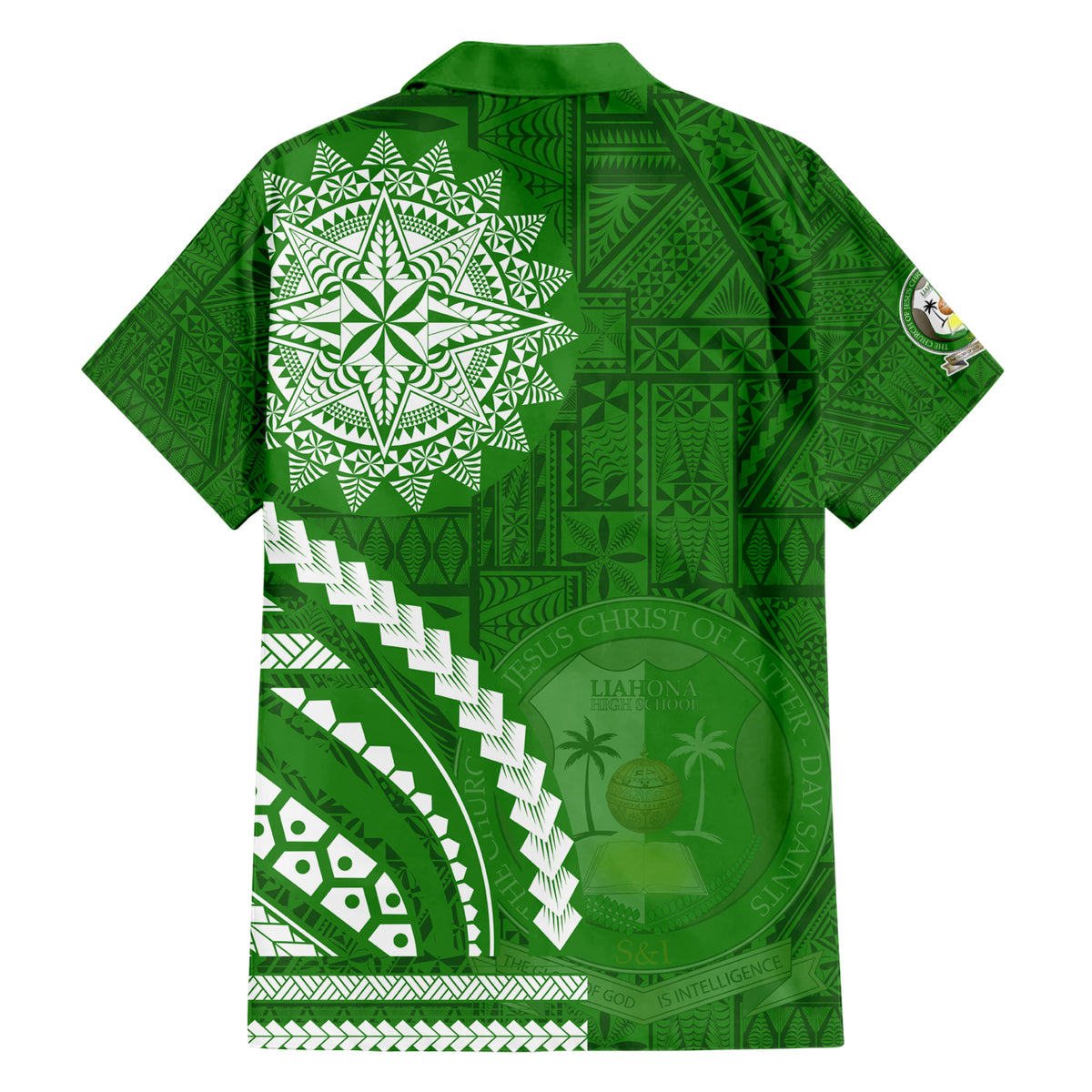 Liahona High School Family Matching Short Sleeve Bodycon Dress and Hawaiian Shirt Ngatu and Polynesian Pattern LT03 - Polynesian Pride