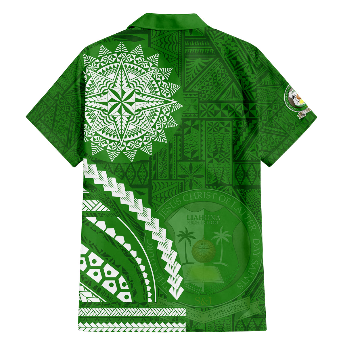 Liahona High School Family Matching Summer Maxi Dress and Hawaiian Shirt Ngatu and Polynesian Pattern LT03 - Polynesian Pride