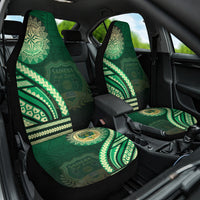 Saineha High School Car Seat Cover Ngatu and Polynesian Pattern LT03 One Size Green - Polynesian Pride