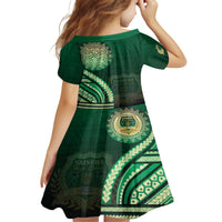 Saineha High School Family Matching Off The Shoulder Long Sleeve Dress and Hawaiian Shirt Ngatu and Polynesian Pattern LT03 - Polynesian Pride