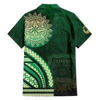 Saineha High School Family Matching Short Sleeve Bodycon Dress and Hawaiian Shirt Ngatu and Polynesian Pattern LT03 - Polynesian Pride