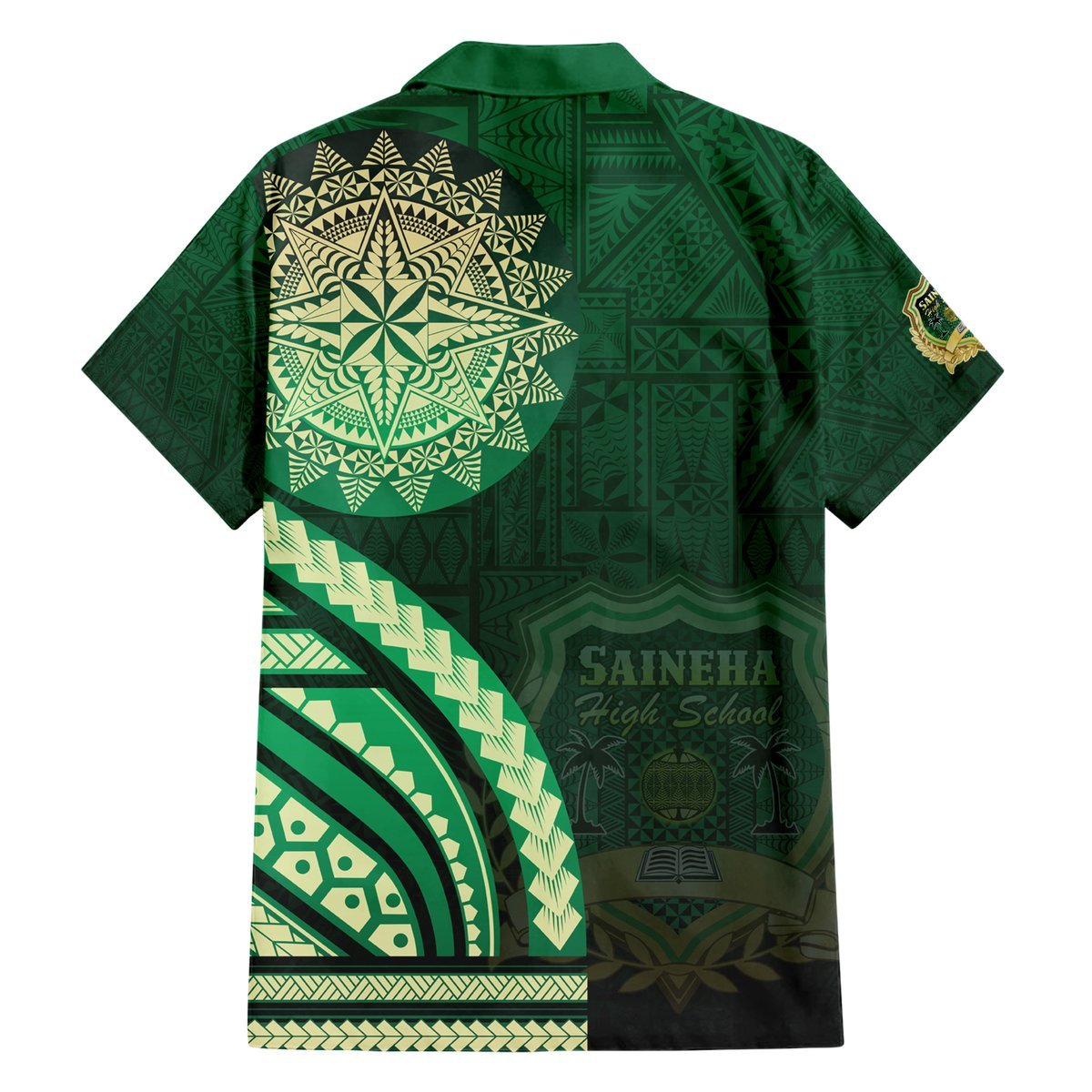 Saineha High School Hawaiian Shirt Ngatu and Polynesian Pattern LT03 - Polynesian Pride