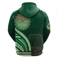 Saineha High School Zip Hoodie Ngatu and Polynesian Pattern LT03 - Polynesian Pride