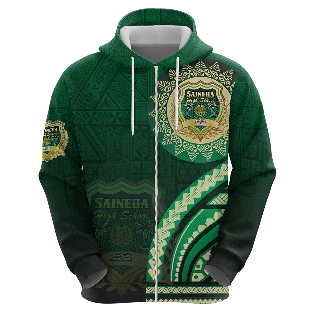 Saineha High School Zip Hoodie Ngatu and Polynesian Pattern LT03 - Polynesian Pride