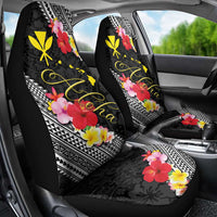 Aloha Hawaii Hibiscus and Plumeria Flowers Car Seat Cover Kanaka Maoli Tattoo Polynesian Pattern LT03 - Polynesian Pride