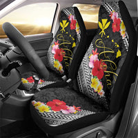 Aloha Hawaii Hibiscus and Plumeria Flowers Car Seat Cover Kanaka Maoli Tattoo Polynesian Pattern LT03 - Polynesian Pride