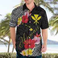 Aloha Hawaii Hibiscus and Plumeria Flowers Hawaiian Shirt Kanaka Maoli Tattoo Polynesian Pattern LT03 - Polynesian Pride