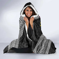 Aloha Hawaii Hibiscus and Plumeria Flowers Hooded Blanket Kanaka Maoli Tattoo Polynesian Pattern LT03 - Polynesian Pride