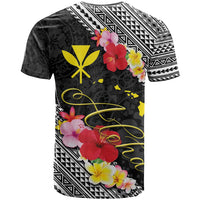 Aloha Hawaii Hibiscus and Plumeria Flowers T Shirt Kanaka Maoli Tattoo Polynesian Pattern LT03 - Polynesian Pride