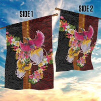 Papua New Guinea Birds and Frangipani Garden Flag Melanesian Art Tattoos LT03 - Polynesian Pride