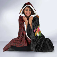 Papua New Guinea Birds and Frangipani Hooded Blanket Melanesian Art Tattoos LT03 - Polynesian Pride