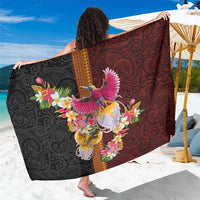 Papua New Guinea Birds and Frangipani Sarong Melanesian Art Tattoos - Polynesian Pride