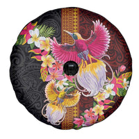 Papua New Guinea Birds and Frangipani Spare Tire Cover Melanesian Art Tattoos LT03 - Polynesian Pride