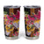 Papua New Guinea Birds and Frangipani Tumbler Cup Melanesian Art Tattoos - Polynesian Pride