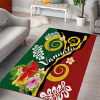 Melanesian Vanuatu Tribal Boar Tusk Area Rug Tropical Plants and Namele Motifs LT03 - Polynesian Pride