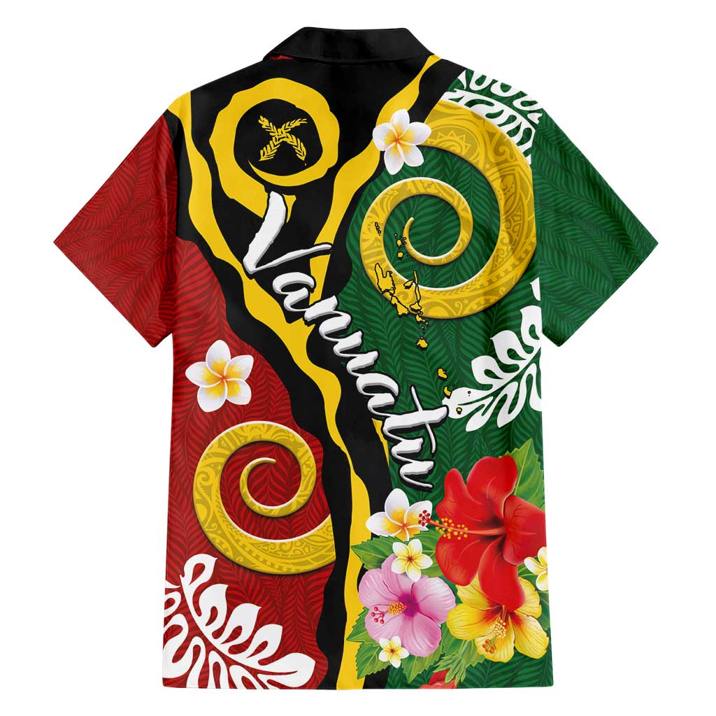 Melanesian Vanuatu Tribal Boar Tusk Hawaiian Shirt Tropical Plants and Namele Motifs LT03 - Polynesian Pride