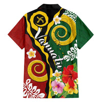 Melanesian Vanuatu Tribal Boar Tusk Hawaiian Shirt Tropical Plants and Namele Motifs LT03 - Polynesian Pride
