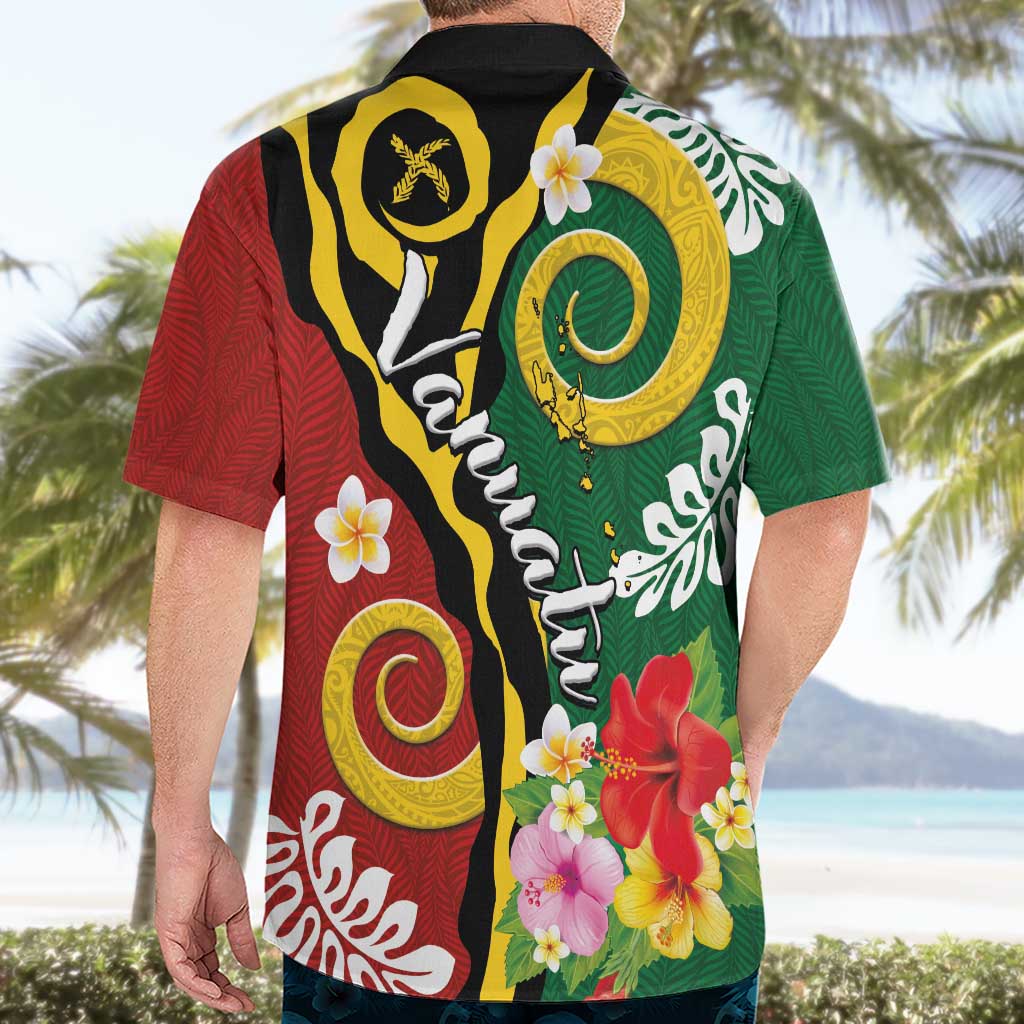 Melanesian Vanuatu Tribal Boar Tusk Hawaiian Shirt Tropical Plants and Namele Motifs LT03 - Polynesian Pride