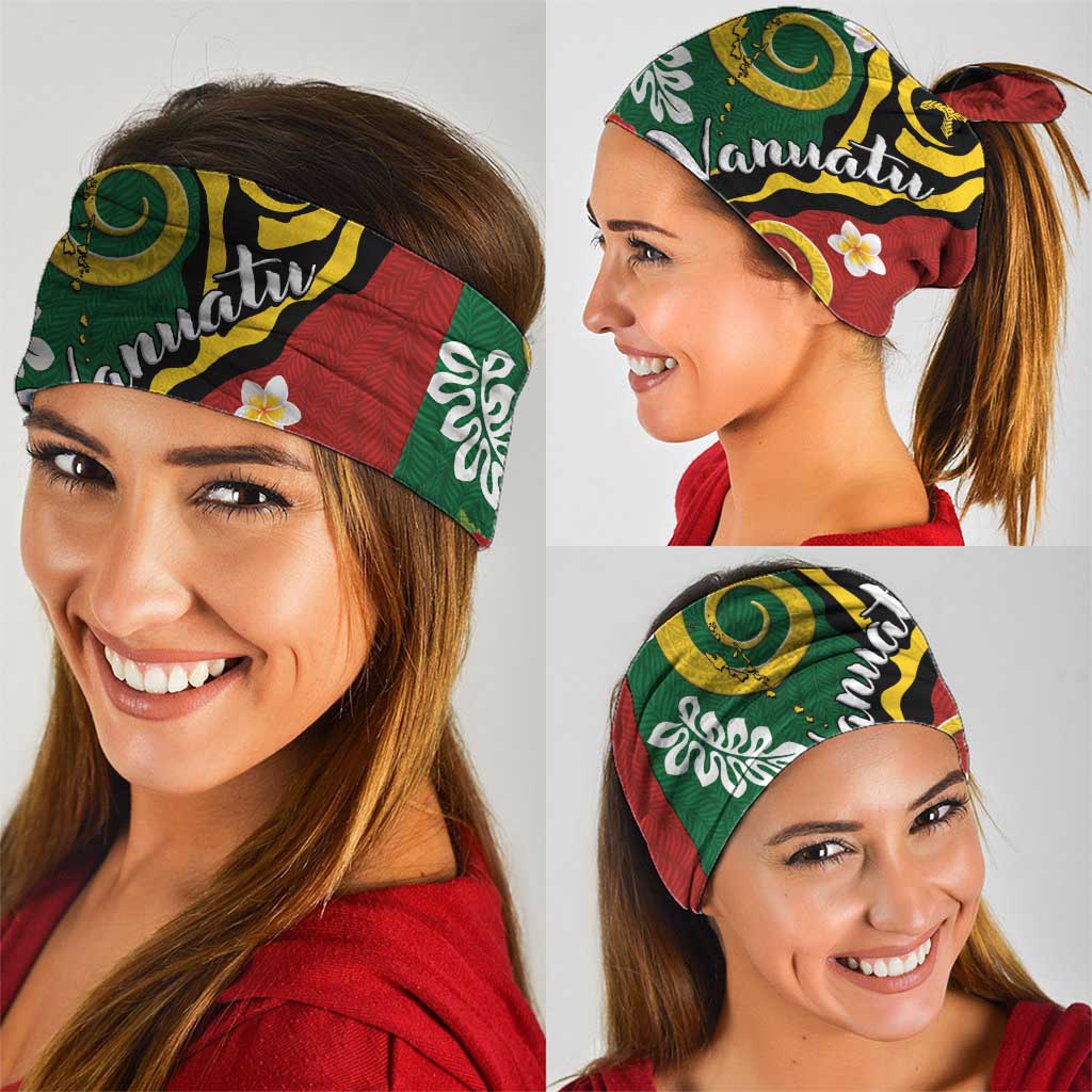 Melanesian Vanuatu Tribal Boar Tusk Neck Gaiter Tropical Plants and Namele Motifs LT03 - Polynesian Pride