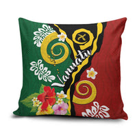 Melanesian Vanuatu Tribal Boar Tusk Pillow Cover Tropical Plants and Namele Motifs LT03 Green - Polynesian Pride
