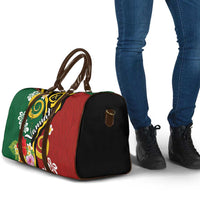 Melanesian Vanuatu Tribal Boar Tusk Travel Bag Tropical Plants and Namele Motifs LT03 - Polynesian Pride