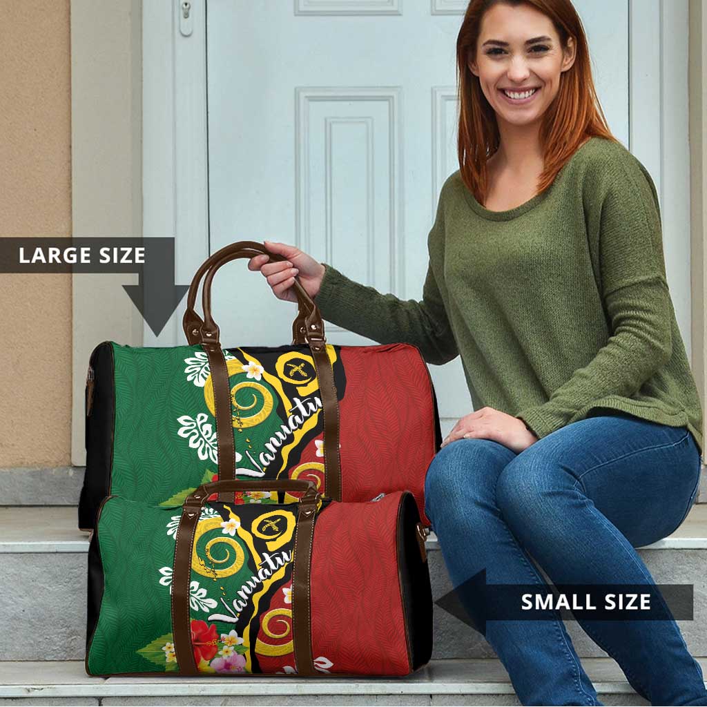 Melanesian Vanuatu Tribal Boar Tusk Travel Bag Tropical Plants and Namele Motifs LT03 - Polynesian Pride