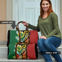 Melanesian Vanuatu Tribal Boar Tusk Travel Bag Tropical Plants and Namele Motifs LT03 - Polynesian Pride