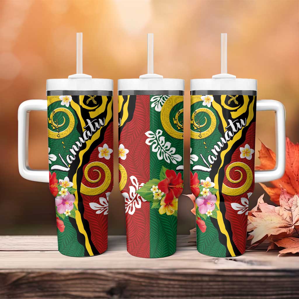 Melanesian Vanuatu Tribal Boar Tusk Tumbler With Handle Tropical Plants and Namele Motifs LT03 - Polynesian Pride